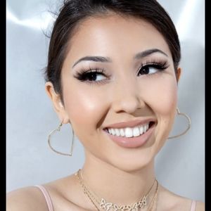 Chvker Silver Pavé Heart 925 earings, new